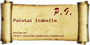 Palotai Izabella névjegykártya